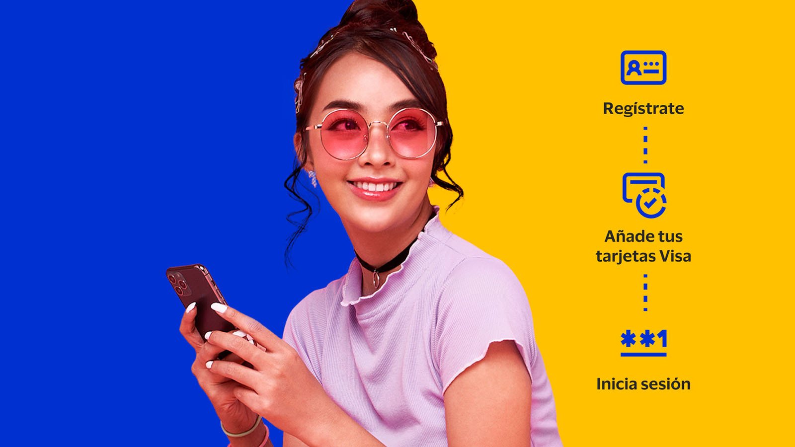 mujer sosteniendo un celular